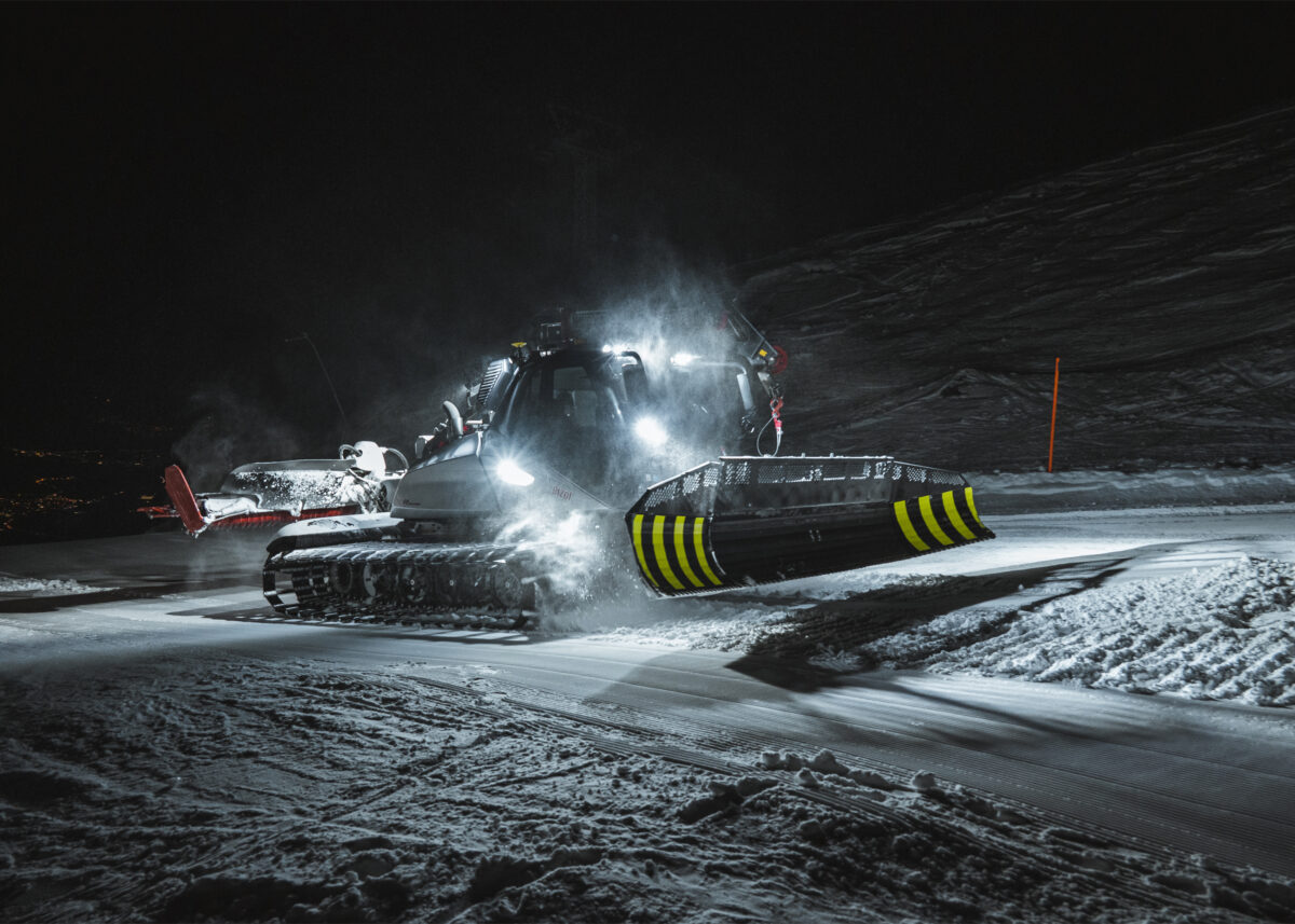 Pistenmaschinen mitfahren am Pizol