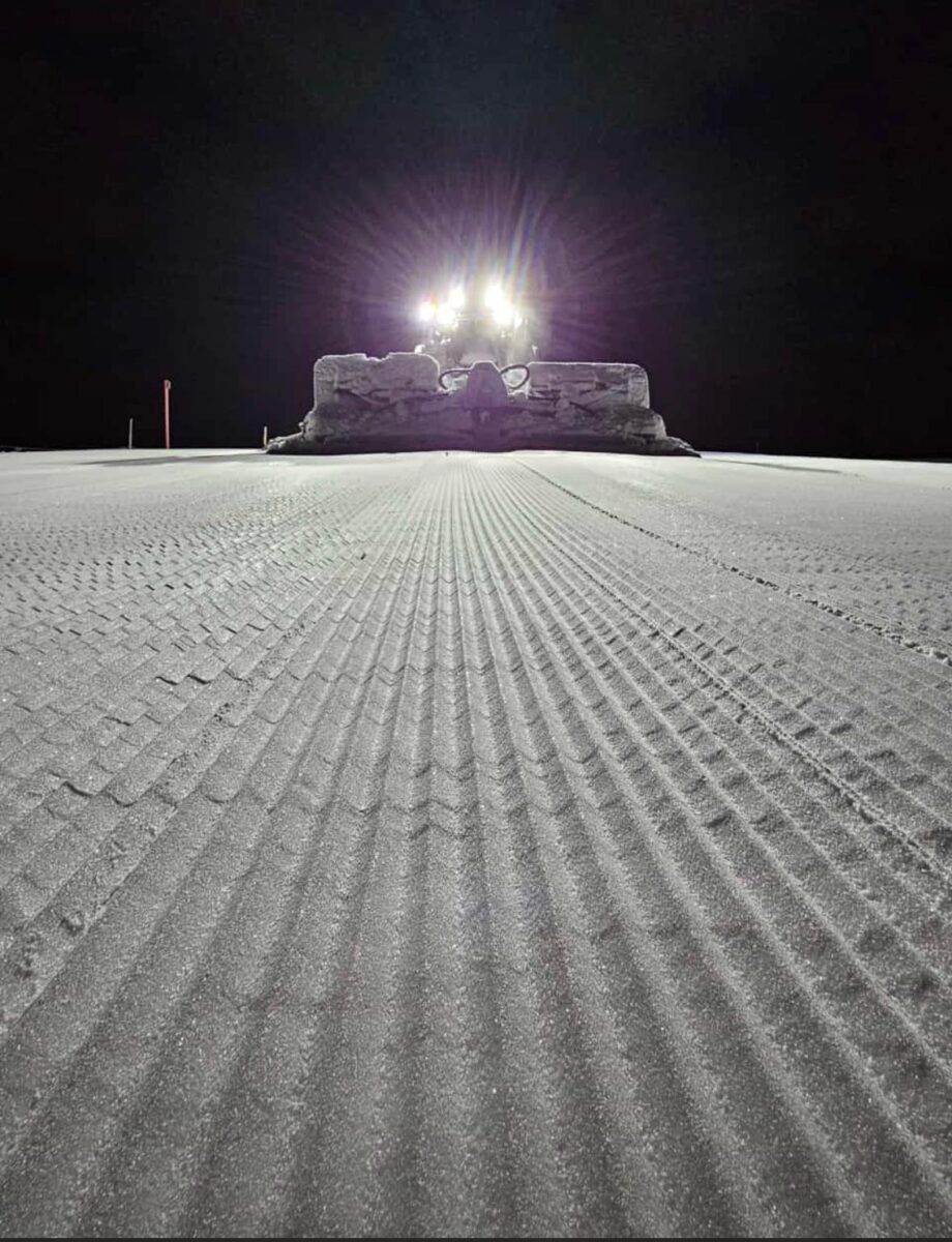 Pistenmaschine mitfahren